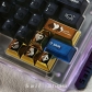 Golden Keycap WASD Metal Artisan Keycaps for Mechanical Gaming Keyboard